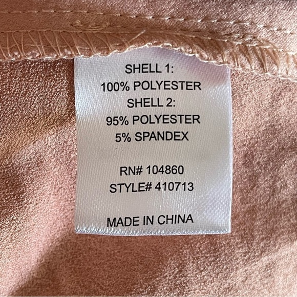 FOREVER 21 TIE FRONT CUT OUT BODYSUIT LONG SLEEVE BLUSH/PEACH SIZE M - Picture 6 of 10